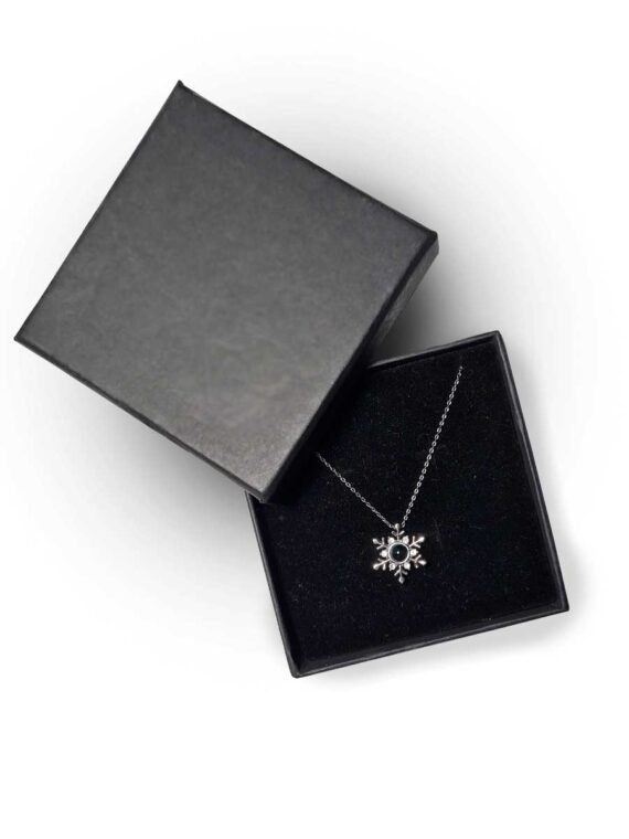 Snowflake Optical Pendant Necklace