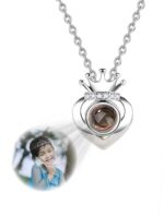 Crown Optical Pendant Necklace